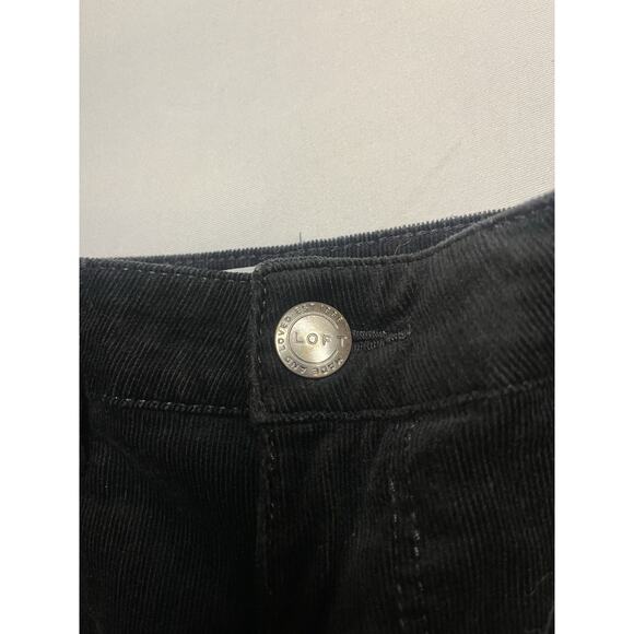 Loft Women’s Black Corduroy Pants Size 29/8 Curvy High Waist Skinny Worn Once - Picture 6 of 6